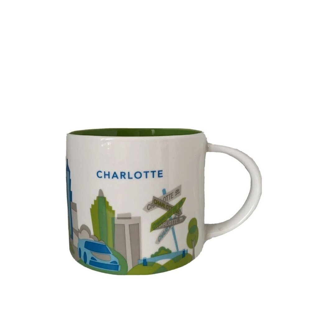Starbucks You Are Here Mug Charlotte North Carolina 14 fl oz